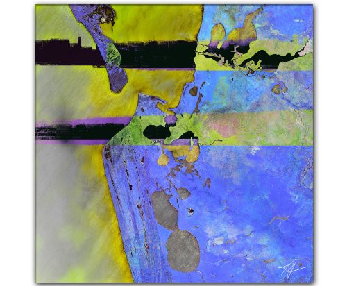 Augenblicke Wandbilder In My Mind - Wandbild 80x80cm Keilrahmenbild (Abstrakt-Texture16-80x80cm) abstraktes Wandbild Kunstdruck im Gemälde-Stil - Glatte Oberfläche - Vintage von Augenblicke Wandbilder