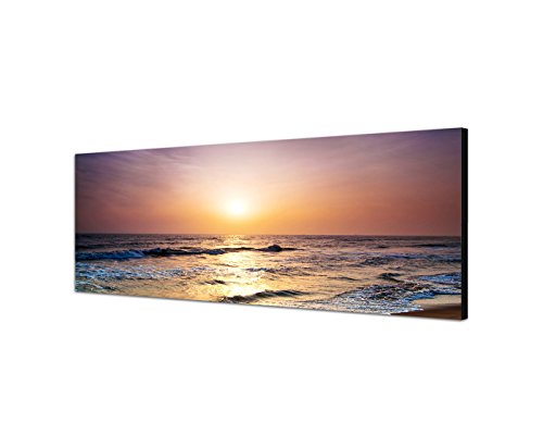 Augenblicke Wandbilder Leinwandbild als Panorama in 150x50cm Meer Strand Sonnenaufgang von Augenblicke Wandbilder