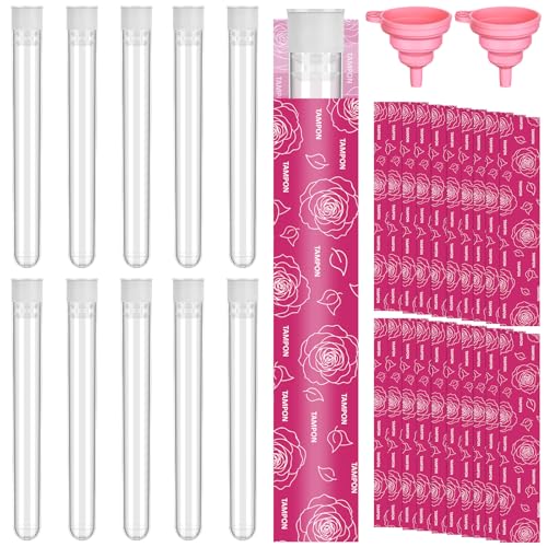 Geheimes Tamponfläschen-Set – transparente wiederverwendbare Kunststoffröhren mit Tamponverpackungen und faltbaren Silikon-Trichtern, Kunststoffröhren, Geheimfläschchen, Behälter für Kreuzfahrt Geheimes Tamponfläschen-Set – transparente wiederverwendbare Kunststoffröhren mit Tamponverpackungen und faltbaren Silikon-Trichtern, Kunststoffröhren, Geheimfläschchen, Behälter für Kreuzfahrt von Augenstern