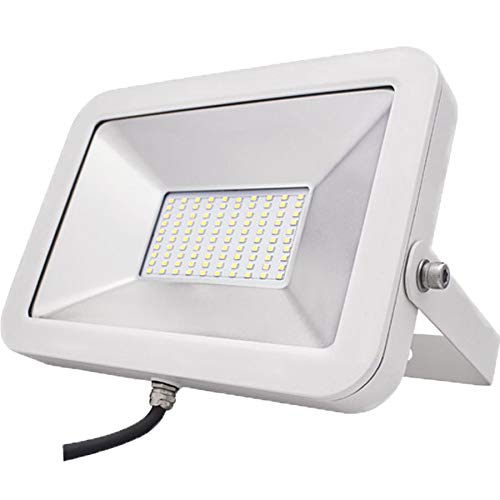 August Müller Lichttechnik AG LED Strahler AML® FL 20W, Profi-Qualität für außen, IP65, Metallgehäuse weiß, 2700K warmweiß, 50.000h Lebensdauer von August Müller Lichttechnik AG