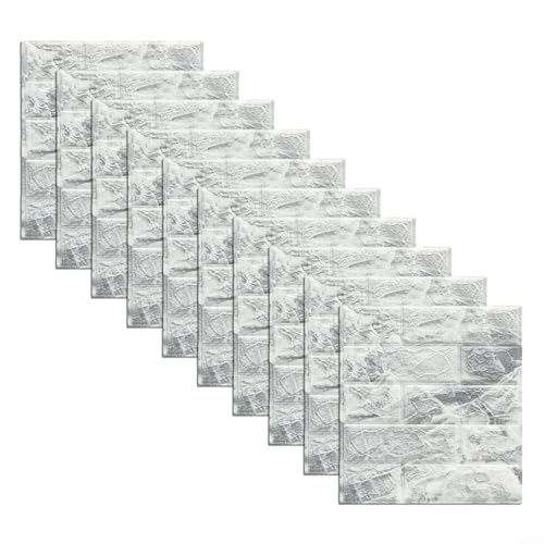 10 Stück 3D-Fliesenstein-Schaumstoff-Wandaufkleber, perfekt für die Verschönerung Ihrer Wohnkultur 10 Stück 3D-Fliesenstein-Schaumstoff-Wandaufkleber, perfekt für die Verschönerung Ihrer Wohnkultur von AugustknowU