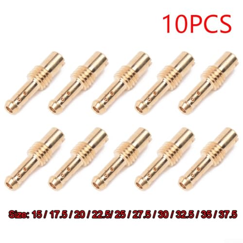 10 Stück für Pilot Jet mit 8 Entlüftungslöchern für MIKUNI Vergaser VM/TM/für TMX 1537 5, stabiles Metall, von AugustknowU