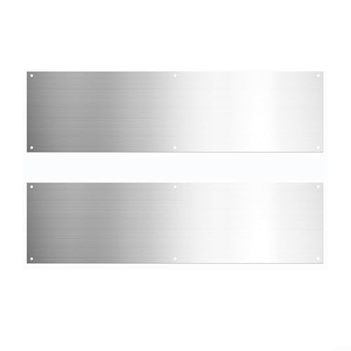 2 Stück Metall-Türschilder für den Außenbereich Edelstahl Trittplatten für Türschutz und Stil von AugustknowU
