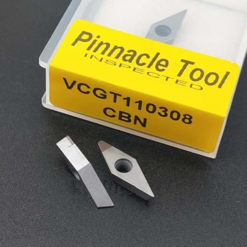 2 Stück PCD CBN-Dreheinsätze VCMT16041103 CNC-Drehmaschine Schneider für verbesserte Bearbeitung (VCMT110308 CBN) von AugustknowU