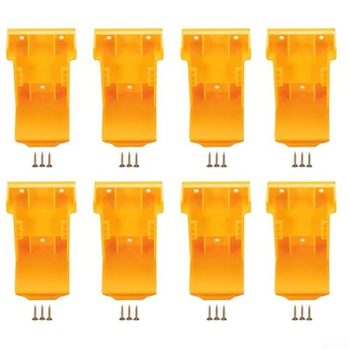 2-in-1-Werkzeug- und Batterie-Halterung für Dewalt 20 V, kompatibel mit DCB203, DCB206, DCB180 Batterien, Wand-Organizer für Werkbank (8 Stück) von AugustknowU