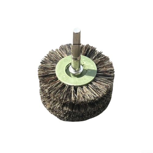 3 x Polierbürstenköpfe 60 mm zum Reinigen und Polieren, hergestellt aus abriebfestem Rosshaar, zum Polieren von Holz, Jade und Metalloberflächen bei nassen oder trockenen Bedingungen (2) von AugustknowU
