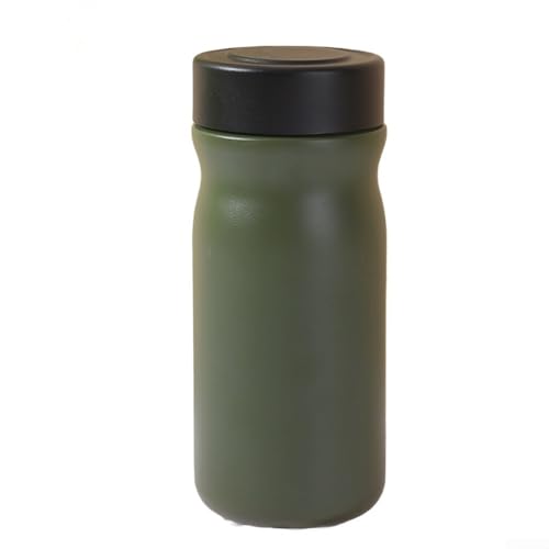 325 ml Reisebecher mit hochwertigen Edelstahl-Innen- und Außenwänden, auslaufsicherer Silikondichtung und langlebiger Temperaturerhaltung (schwarz und grün) von AugustknowU