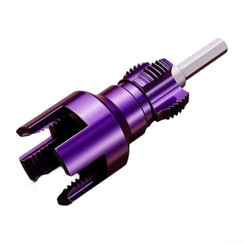 4 Punkte 6 Punkte Wasserrohr-Innengewindeöffner für PPR für PVC-Kunststoffrohre, doppelseitiges Design für effizientes Einfädeln, kompatibel mit elektrischen Bohrmaschinen (6 Punkte) von AugustknowU