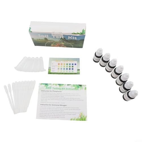 4-in-1 Bodentest-Set mit Bodentropftester zur Prüfung des pH-Wertes von Ammoniak, Stickstoff, Phosphor und Kalium in Garten- und Bauernhofböden 4-in-1 Bodentest-Set mit Bodentropftester zur Prüfung des pH-Wertes von Ammoniak, Stickstoff, Phosphor und Kalium in Garten- und Bauernhofböden von AugustknowU