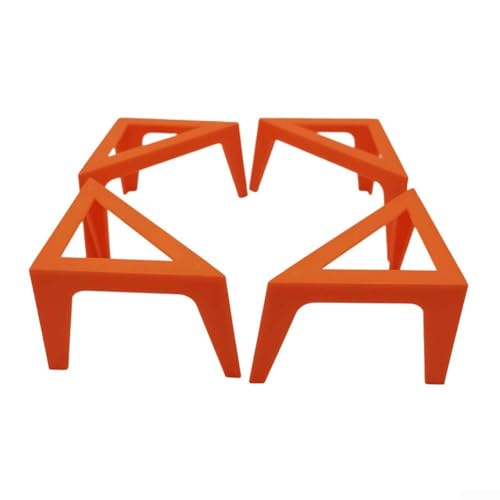 4 x Leinwand-Ständer, Halter zum Ausgießen von Malerei, Acryl-Stützständer für Stabilität und künstlerische Nutzung (orange) von AugustknowU