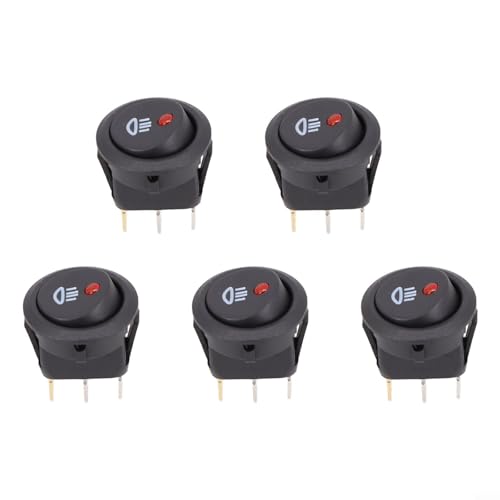 5 x Wippschalter mit Nebelscheinwerfer-Symbol für den Automobilgebrauch, rote LED, 12 V, 20 A 5 x Wippschalter mit Nebelscheinwerfer-Symbol für den Automobilgebrauch, rote LED, 12 V, 20 A von AugustknowU