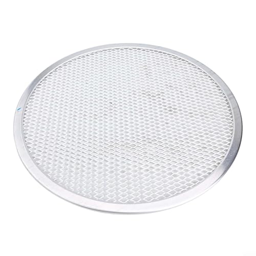 Aluminium-Pizza-Sieb mit glatter Oberfläche für gleichmäßig gebackene Pizza zu Hause oder Bäckerei (27,9 cm) von AugustknowU