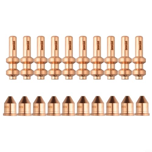 AugustknowU 10 Stück Elektrode 256026 WSP-20019, 10 Stück Spitze 249929 WSP-20023, für Miller Spectrum 875 Cutter kompatibel mit XT60 oder XT60M Taschenlampen von AugustknowU