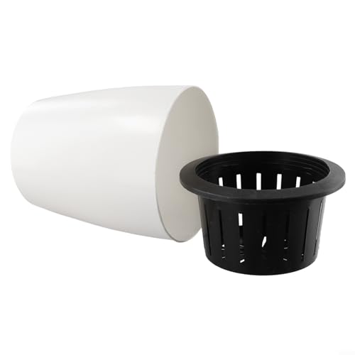 AugustknowU Lazy Flower Pot Wasserpflanzentopf/Automatische Bewässerung Blumentopf mit Wasserstand Sichtbare Blumenwurzelpflege von AugustknowU