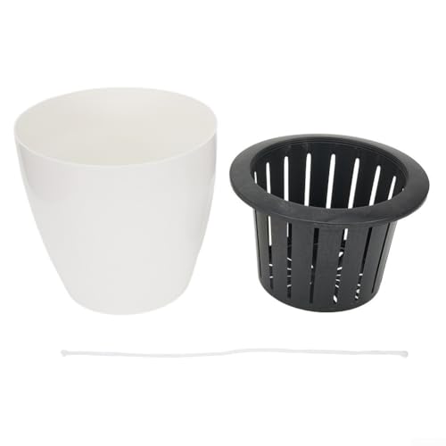 AugustknowU Lazy Flower Pot Wasserpflanzentopf/Automatische Bewässerung Blumentopf mit Wasserstand Sichtbare Blumenwurzelpflege von AugustknowU