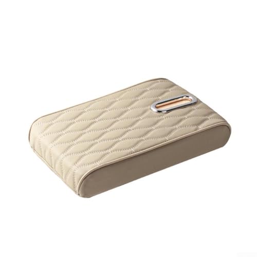 Auto Armlehne Box Pad Memory Foam Kissen für PKW, LKW und SUV mit einfacher Installation (Beige) von AugustknowU