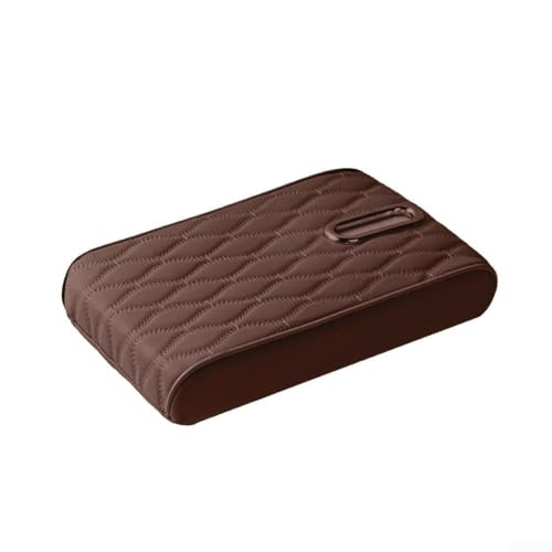 Auto Armlehne Box Pad Memory Foam Kissen für PKW, LKW und SUV mit einfacher Installation (braun) von AugustknowU