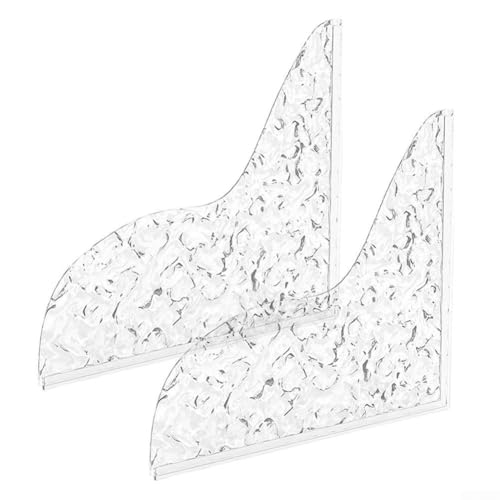 Badezimmer-Acryl-Dusch-Spritzschutz, 2er-Set für Badewannenecke, wasserdichtes Design, um Böden trocken zu halten und zu verhindern, dass Wasser in der Toilette austritt Badezimmer-Acryl-Dusch-Spritzschutz, 2er-Set für Badewannenecke, wasserdichtes Design, um Böden trocken zu halten und zu verhindern, dass Wasser in der Toilette austritt von AugustknowU