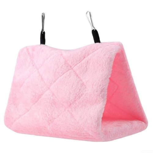 Cage Hanging Solution Soft Plush Bird's For Nest Suitable for Environmental Stimulation (Light Pink S) von AugustknowU