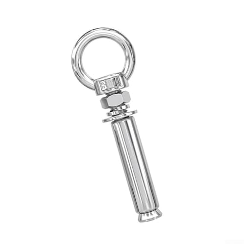 Dehnschrauben aus Edelstahl 304, robust, mit Ringen und Ösenschrauben für Wandverankerung, 6810 mm Länge (M10 x 100) von AugustknowU