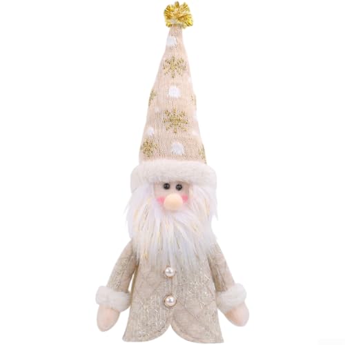 Dekorativer Weinflaschenüberzug mit Weihnachtsmann-Design für den Urlaub für Tische passend für Standardflaschen aus leichtem Polyestergewebe (01-40 Älteres Modell) von AugustknowU