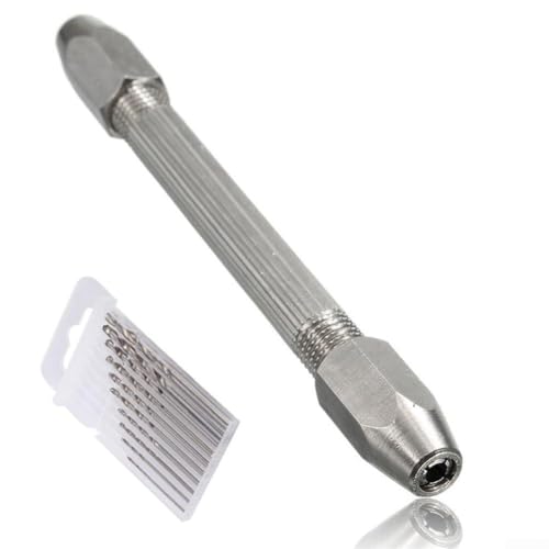 Doppelend-Stiftschraubstock mit 10 Bohrern für Schmuck- und Uhren-Reparaturarbeiten, geeignet für Holz, Kunststoff und PCB-Modelle Doppelend-Stiftschraubstock mit 10 Bohrern für Schmuck- und Uhren-Reparaturarbeiten, geeignet für Holz, Kunststoff und PCB-Modelle von AugustknowU