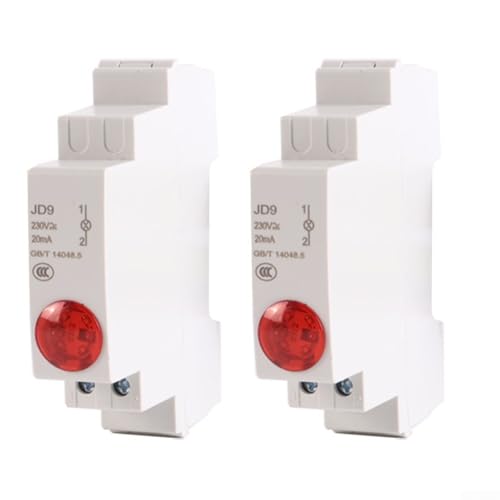 Duale rote LED-Signalleuchte für DIN-Schienenmontage in elektrischen Verkabelungen und industriellen Steuerungsumgebungen Duale rote LED-Signalleuchte für DIN-Schienenmontage in elektrischen Verkabelungen und industriellen Steuerungsumgebungen von AugustknowU