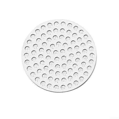 Espressomaschinen Edelstahl Kaffeefilter Mesh 51/53/58 mm wiederverwendbarer Pucksieb für konsistente Extraktion und Wasserverteilung (51 mm) von AugustknowU