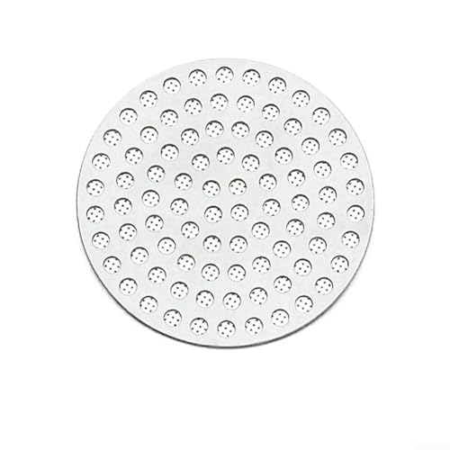 Espressomaschinen Edelstahl Kaffeefilter Mesh 51/53/58 mm wiederverwendbarer Pucksieb für konsistente Extraktion und Wasserverteilung (53 mm) von AugustknowU