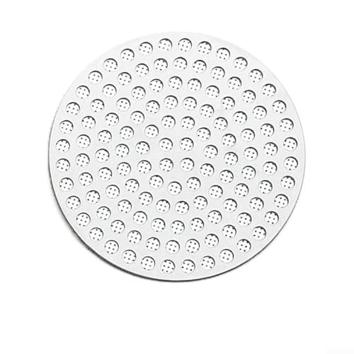 Espressomaschinen Edelstahl Kaffeefilter Mesh 51/53/58 mm wiederverwendbarer Pucksieb für konsistente Extraktion und Wasserverteilung (58 mm) von AugustknowU
