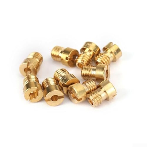 Für GY6 Motorrad Roller Vergaser PZ19 10 Set Rundkopf Hauptdüsen 5 mm 82105 für Motoreffizienz von AugustknowU