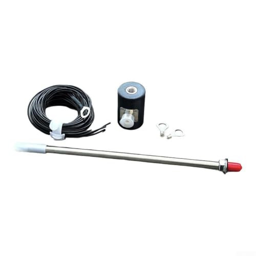 Für Kurzwellen-Antennenfuß mit 5 6 m Zugstange und M10-Gewinde für verbesserte Leistung (schwarz + Gitter + Stab) von AugustknowU