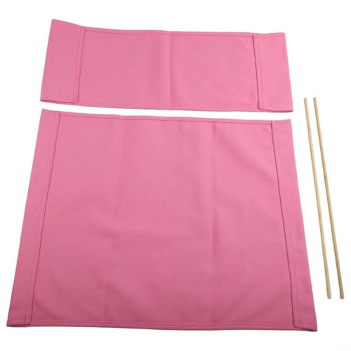 Funktionelle Ersatz-Stuhlhussen mit Holzstütze, ideal für die Wiederherstellung des Komforts Ihrer Lieblingsstühle (Rosa) von AugustknowU