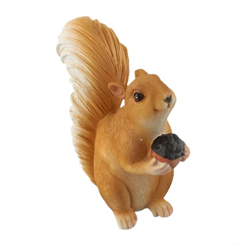 Geformte Eichhörnchen-Figur aus Kunstharz, perfekte Ergänzung für Ihren Garten oder Ihre Terrasse (#3) von AugustknowU