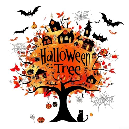 Gruselige Geisterbaum-Fensteraufkleber für schnelles und einfaches Halloween-Makeover Gruselige Geisterbaum-Fensteraufkleber für schnelles und einfaches Halloween-Makeover von AugustknowU