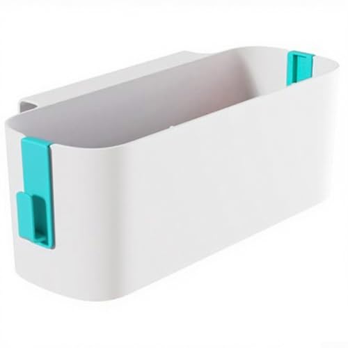 Hängender Nachttisch-Organizer mit großer Kapazität und Haken und mehreren Fächern für Bücher, Elektronik und Snacks, perfekt für kleine Räume (grün) von AugustknowU