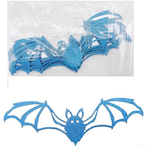 Halloween 12 Stück fliegende Säugetier-Wander, 3D-Design, PVC-Material mit Abziehen und Rückseite für einfache Anwendung an Wänden und wiederverwendbar für Party-Dekoration (B) von AugustknowU