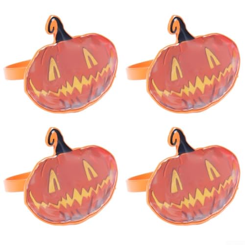 Halloween Serviettenringe 4er Set mit Kürbis Design, Legierung Esstisch Dekoration für saisonale und Herbstfeier und elegantes Dinnerparty-Zubehör Halloween Serviettenringe 4er Set mit Kürbis Design, Legierung Esstisch Dekoration für saisonale und Herbstfeier und elegantes Dinnerparty-Zubehör von AugustknowU