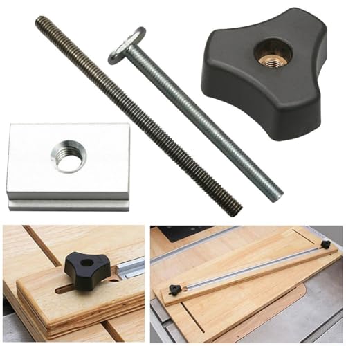 Hochleistungs M8 TTrack Zubehör für die Holzbearbeitung, funktioniert mit Tischsägen und Bandsägen (M8 T Schraube) von AugustknowU