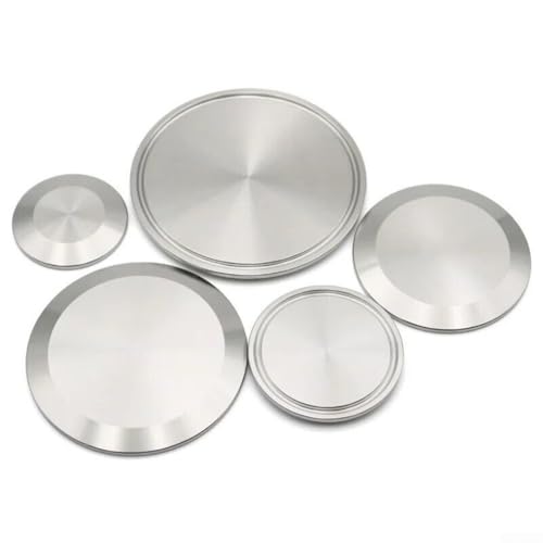 Industrielle Sanitär-Endkappe Tri Clamp 304 Edelstahl Hülse für Rohrverbindung und auslaufsichere Dichtung, Durchmesserbereich 38 mm bis 219 mm (133 mm) von AugustknowU