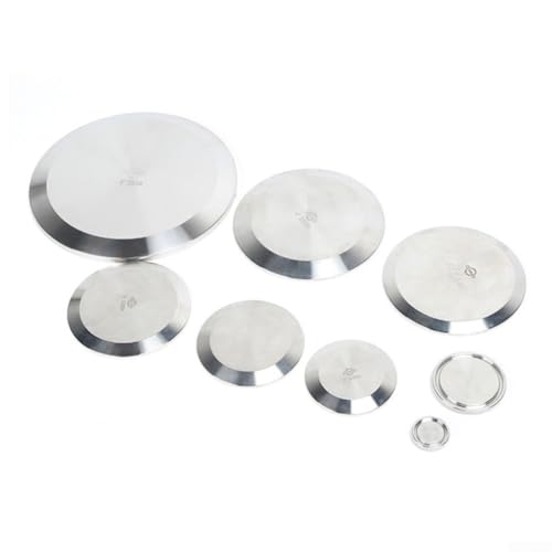 Industrielle Sanitär-Endkappe Tri Clamp 304 Edelstahl Hülse für Rohrverbindung und auslaufsichere Dichtung, Durchmesserbereich 38 mm bis 219 mm (38 mm) von AugustknowU