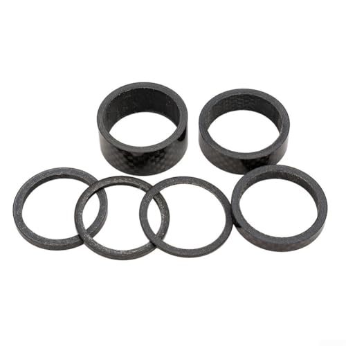 Kohlefaser-Headset-Abstandshalter Set für 28 6 mm Gabel-Lenkerrohr Fahrrad Verwendung beinhaltet 1 mm bis 15 mm Größen (D-5 mm) von AugustknowU