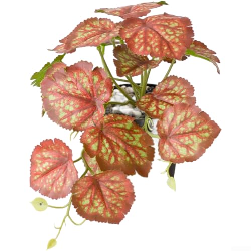 Künstliche Hängepflanze Bonsai für Schreibtisch und Wand, mit lebensechten Kunststoffblättern und Konstruktion, pflegeleichte Innendekoration (F) von AugustknowU