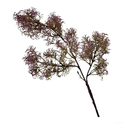 Künstliches, mattiertes Kunststoff-Pfauenblumen-Arrangement für Heimdekoration, mit Materialien, die Langlebigkeit und visuelle Attraktivität in verschiedenen Innenumgebungen (rosa lila) von AugustknowU