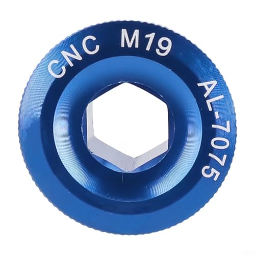 Kurbelabdeckungsschrauben M19/M20 leichtes Aluminium für verbesserte Leistung (M19 blau) von AugustknowU