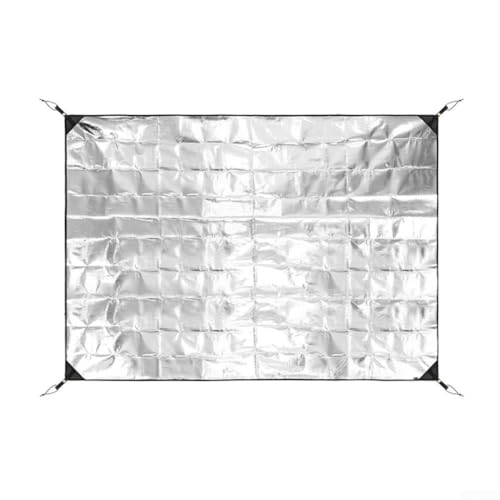 Leichte Aluminiumfolienmatte für Outdoor-Abenteuer, einfach zu tragen und zu verwenden (160 x 200 cm (140 x 200 cm (mit Tasche)) von AugustknowU