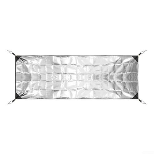 Leichte Aluminiumfolienmatte für Outdoor-Abenteuer, einfach zu tragen und zu verwenden (160 x 200 cm (70 x 200 cm (mit Tasche)) von AugustknowU