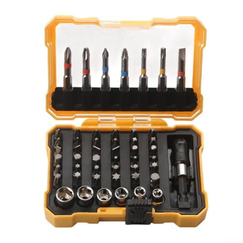 Magnetisches Ratschen-Schraubendreher-Set, 38-teilig, mit kompaktem Aufbewahrungskoffer, entworfen für Elektronik, Fahrräder und kleine Maschinen Reparaturaufgaben (50-teiliges Set) von AugustknowU
