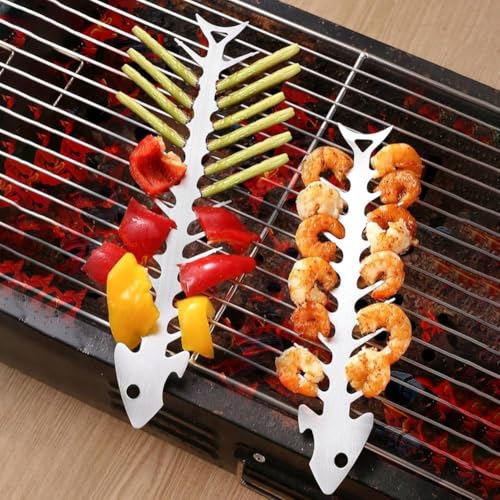 Multifunktionaler Fischgräten-Grillspießhalter Design mit Flaschenöffner (L) von AugustknowU