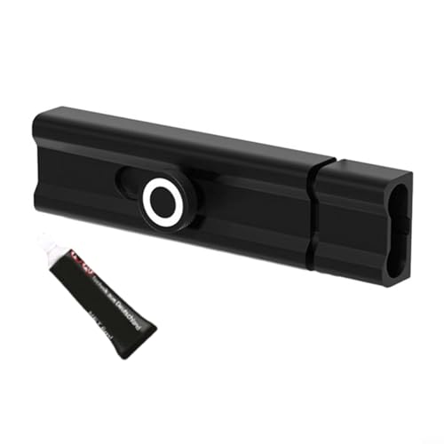Nopunch Türriegel aus Aluminiumlegierung, reibungsloser Betrieb mit einem einzigartigen Push-Pull-Griff-Design (100 mm) von AugustknowU